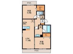 ルミエール近江の物件間取画像